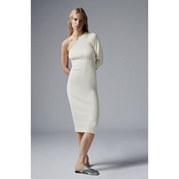Zara Knit Asymmetrical Dress - Picture 1 of 2